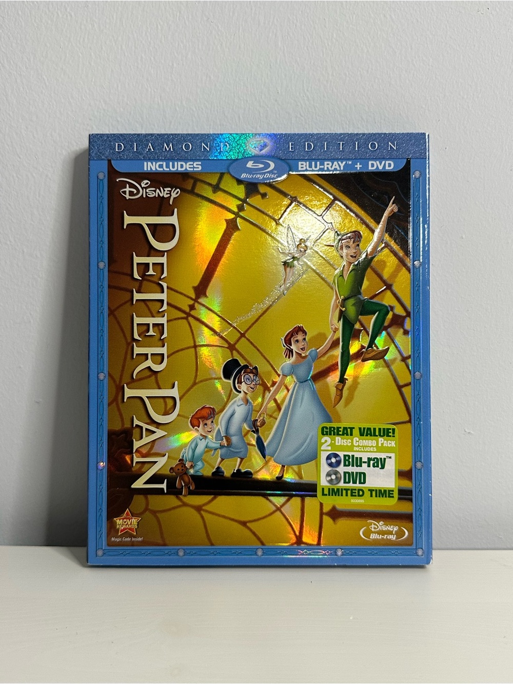 Disney Peter Pan Diamond Edition Blu-ray + DVD 2-Disc w/ Slipcover